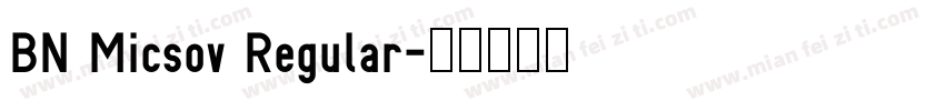 BN Micsov Regular字体转换